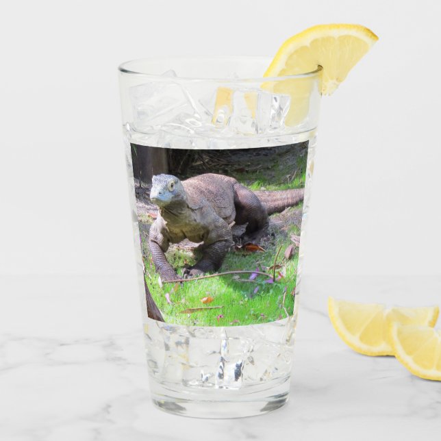 Komodo Dragon Tumbler / Shaker Glass (Back Ice)