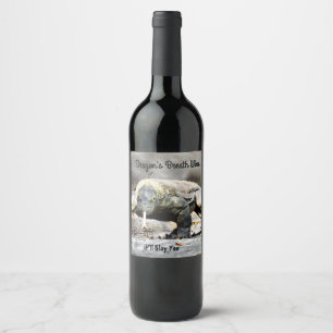 Komodo Dragon Wine Label