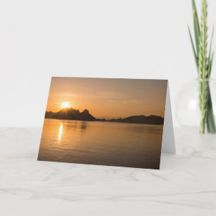 Komodo Island At Sunset Card