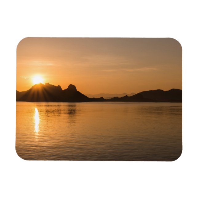Komodo Island At Sunset Magnet (Horizontal)