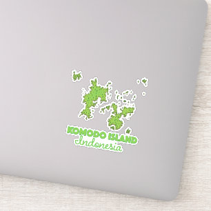 Komodo island Indonesia Map