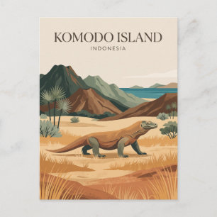 Komodo Island Indonesia Postcard