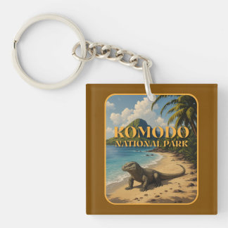 Komodo National Park Indonesia Key Ring