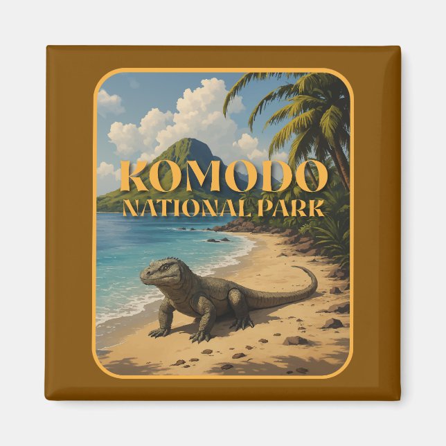 Komodo National Park Indonesia Magnet (Front)
