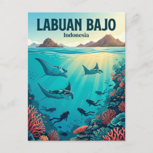 Komodo National Park Indonesia Postcard
