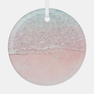 Komodo National Park: Pink Splash Beach Glass Tree Decoration