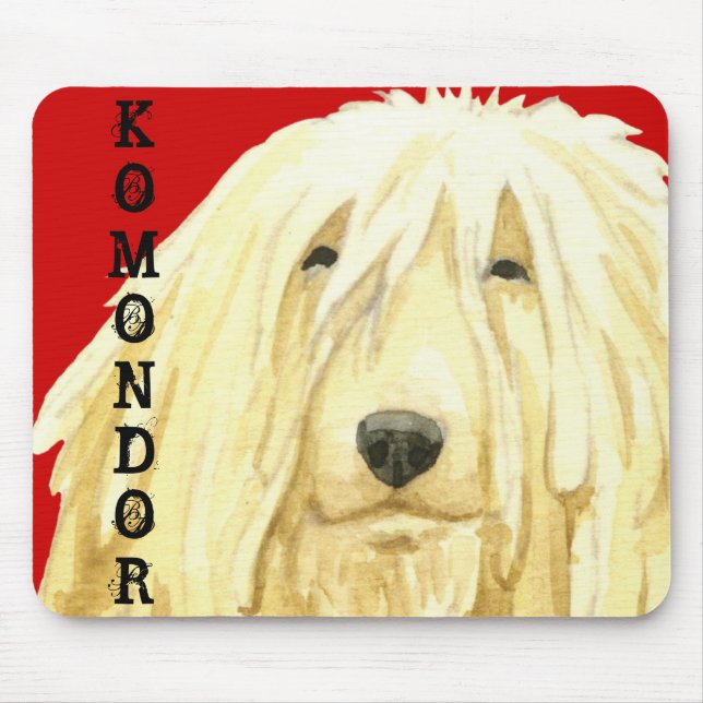 Komondor Colour Block Mouse Pad (Front)
