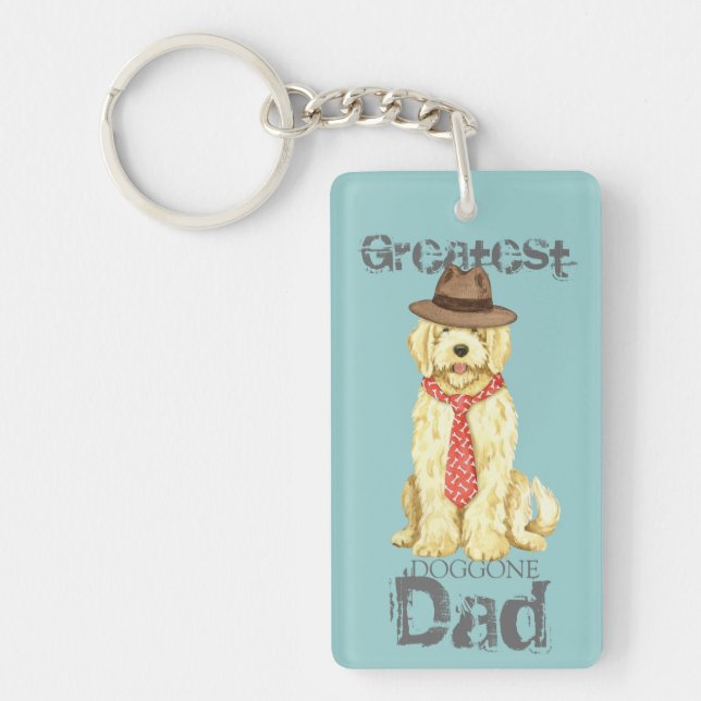 Komondor Dad Key Ring (Front)