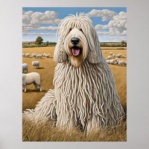 Komondor - Dog Art Print