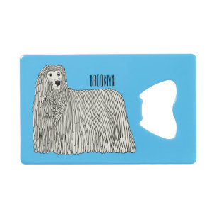 Komondor dog cartoon illustration