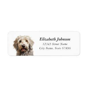 Komondor Dog Return Address Labels