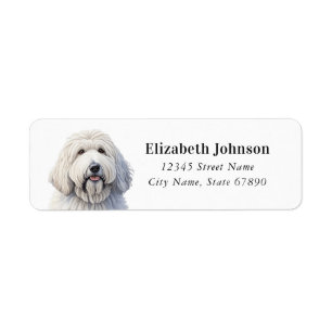 Komondor Dog Return Address Labels