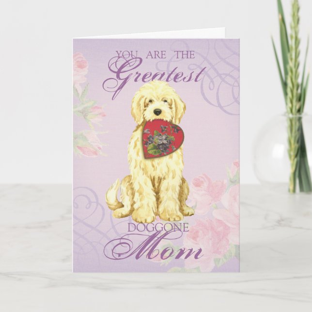 Komondor Heart Mum Card (Front)