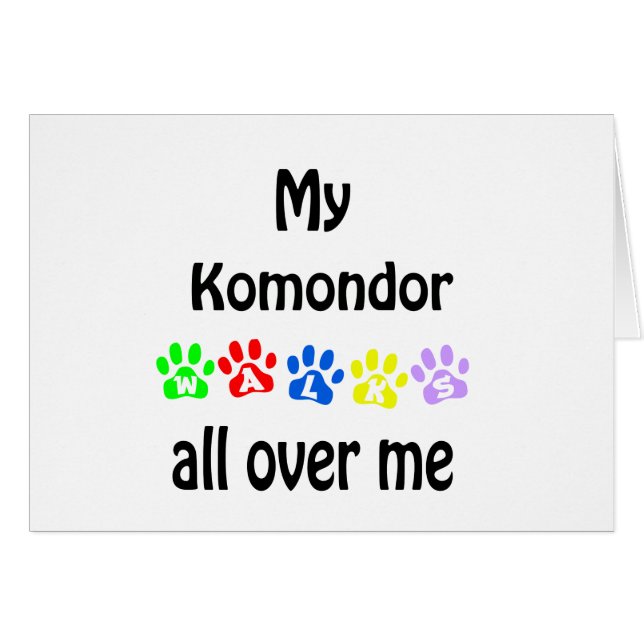 Komondor Walks Design (Front Horizontal)