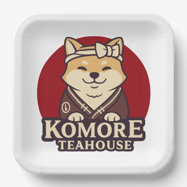 KOMORE TEAHOUSE Genshin Impact Inazuma  Paper Plate (Front)
