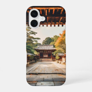 Komorebi - The Sun-Drenched Temple iPhone 16 Case