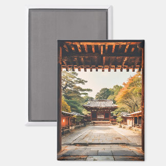 Komorebi - The Sun-Drenched Temple Magnet