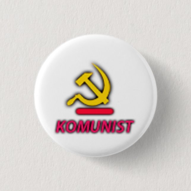 Komunist Party Logo 3 Cm Round Badge (Front)