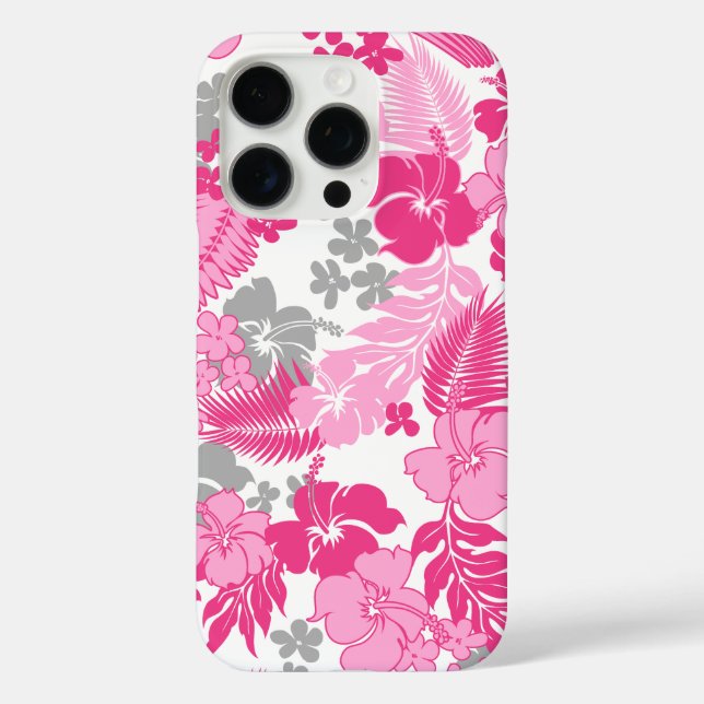 Kona Bay Hawaiian Hibiscus Pink Case-Mate iPhone Case (Back)