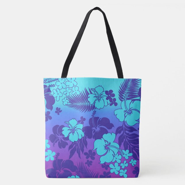 Kona Blend Hawaiian Hibiscus Beach Bag (Front)