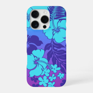 Kona Blend Hawaiian Hibiscus Turq and Violet iPhone 16 Pro Case