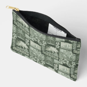 Kona Coast Hawaiian Tapa Zippered Pouch