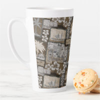 Kona Coast Vintage Tapa Latte Mug