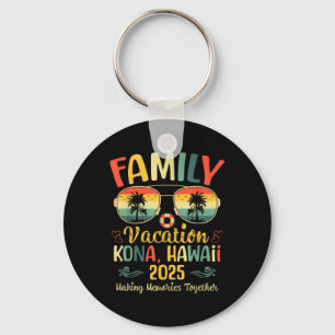 Kona Hawaii Beach Family Summer Vacation 2025 Key Ring