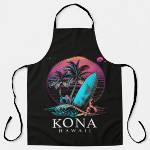 Kona Hawaii Hawaiian Surf Board Vintage  Apron