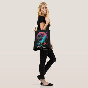 Kona Hawaii Hawaiian Surf Board Vintage Tote Bag