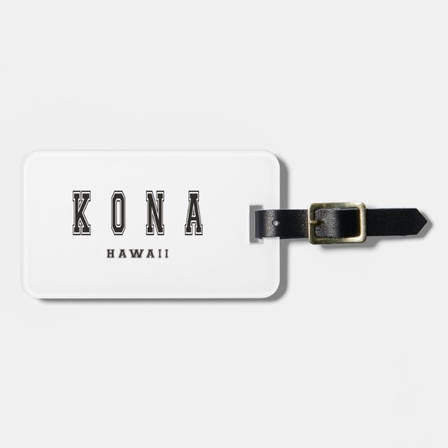Kona Hawaii Luggage Tag (Front Horizontal)
