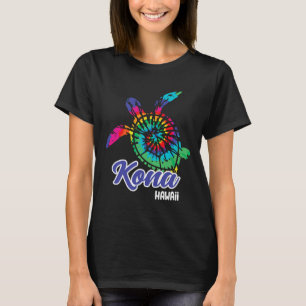 Kona Hawaii Tie Dye Save Sea Turtles Hawaiian Beac T-Shirt
