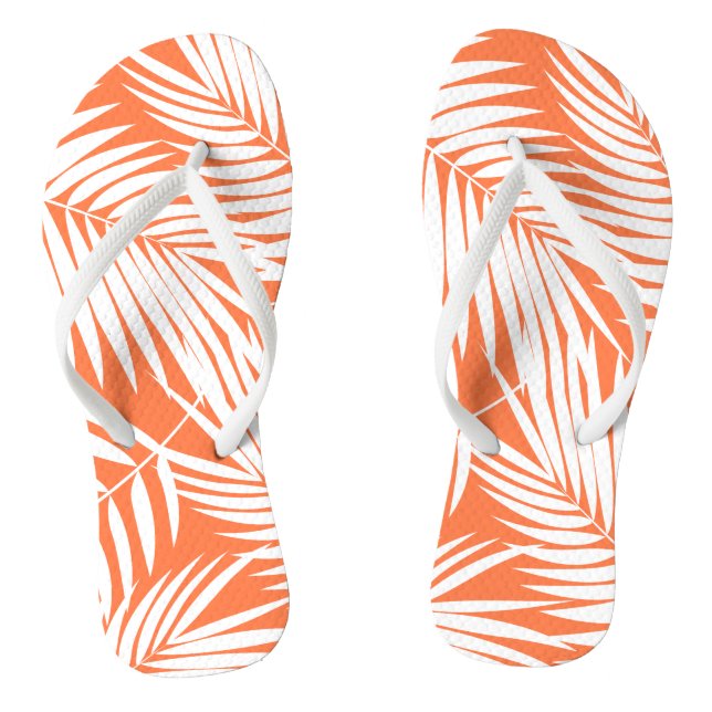 Kona Palms Hawaiian Leaf Tropical Thongs (Footbed)