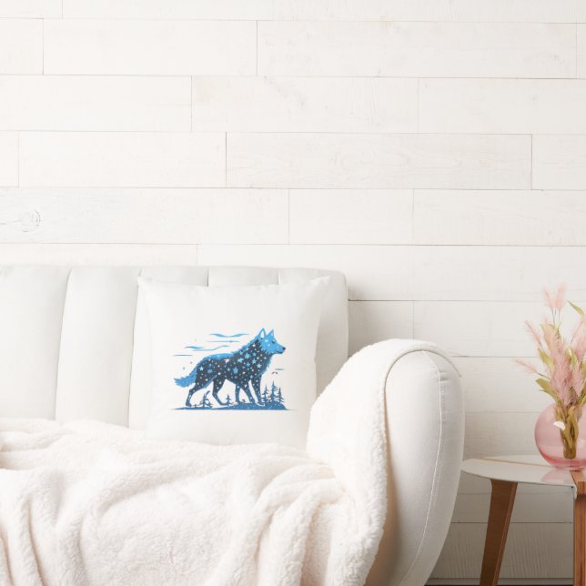 Kona the Whispering Wolf Cushion (Couch)