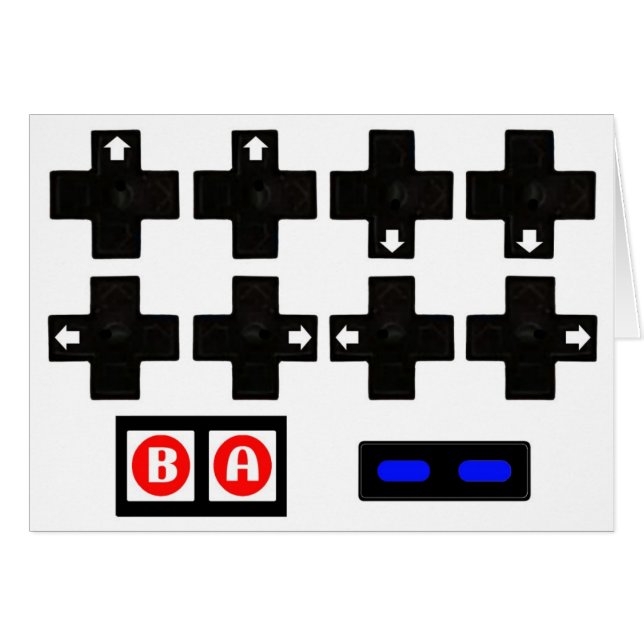 Konami Contra Code (Front Horizontal)