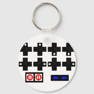 Konami Contra Code Key Ring