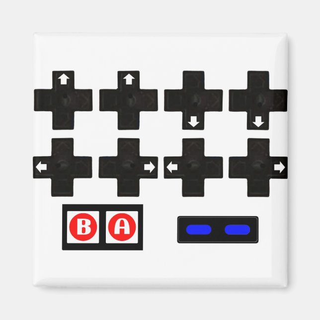 Konami Contra Code Magnet (Front)