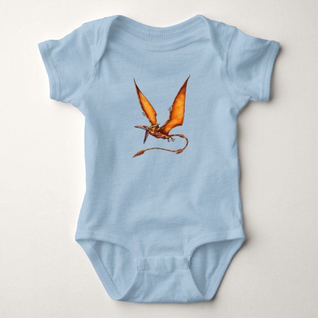 Kongamato Cryptid Creature Baby Bodysuit (Front)
