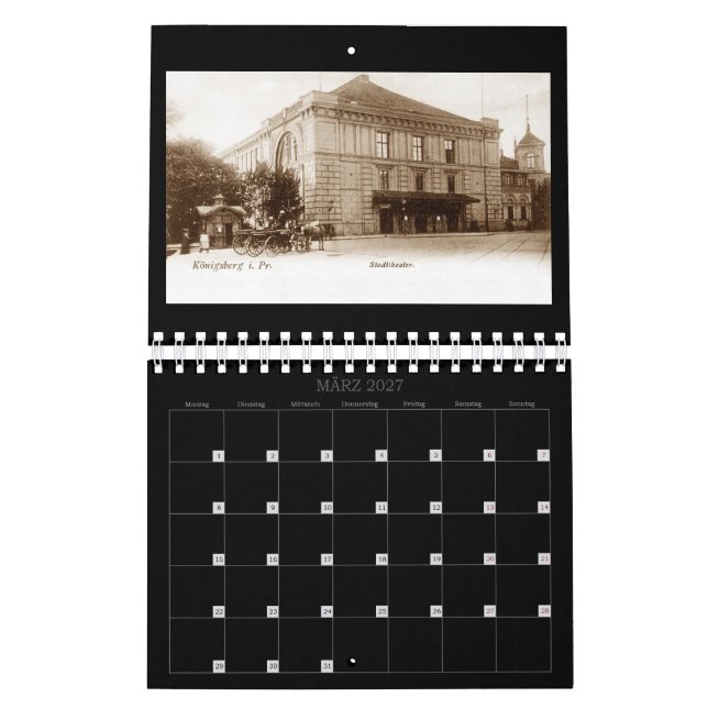 Königsberg - Historical perspectives calendar (Mar 2027)