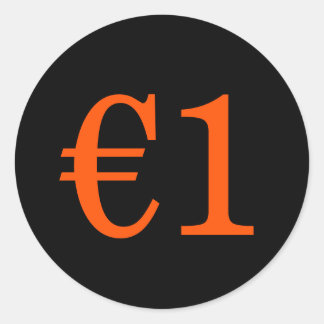 Koningsdag Vrijmarkt: Oranje Tekst Prijs Op Maat Classic Round Sticker