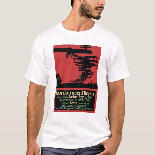 Konkurrenz-Fliegen Airfield Promotional Poster T-Shirt (Front)