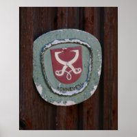 Konnevesi Door Plate poster