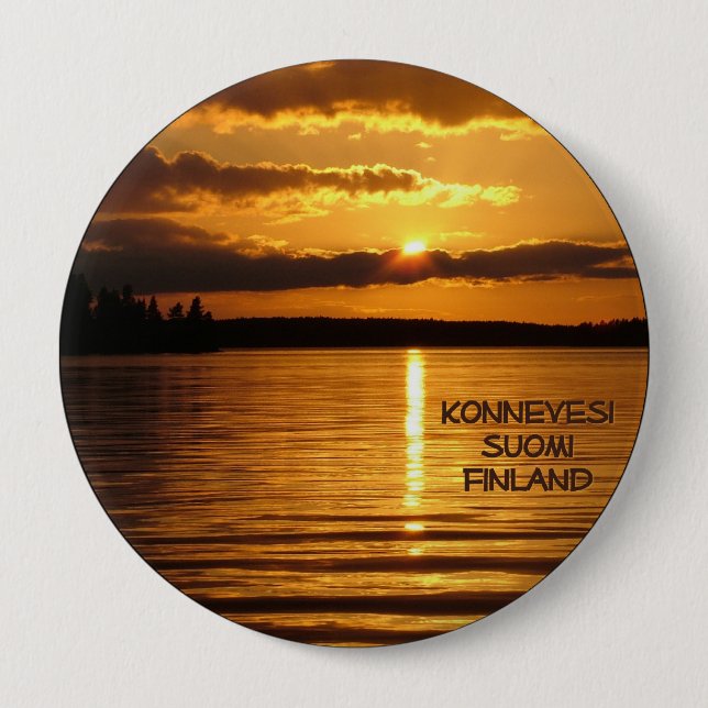 Konnevesi Sunset button (Front)