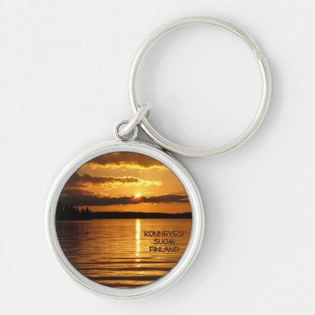 Konnevesi Sunset key chain (Front)