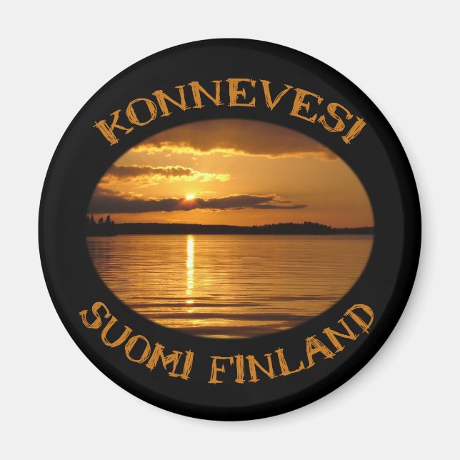 Konnevesi Sunset magnet (Front)