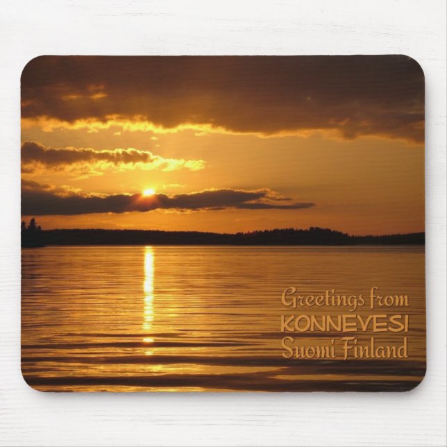 Konnevesi Sunset mousepad (Front)