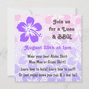 Kono Hibiscus Tropical Invitations