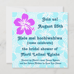 Kono Hibiscus Tropical Invitations