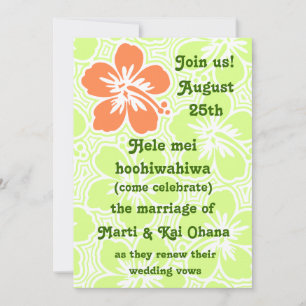 Kono Hibiscus Tropical Invitations