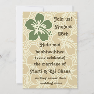 Kono Hibiscus Tropical Invitations